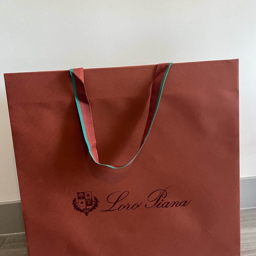 Loro Piana Red Shopping Bag